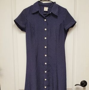 Full length button up dress
